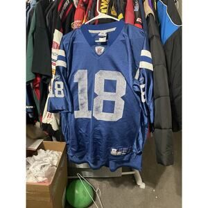 Size L- VTG Peyton Manning #18 Indianapolis Colts Reebok NFL Jersey Men's